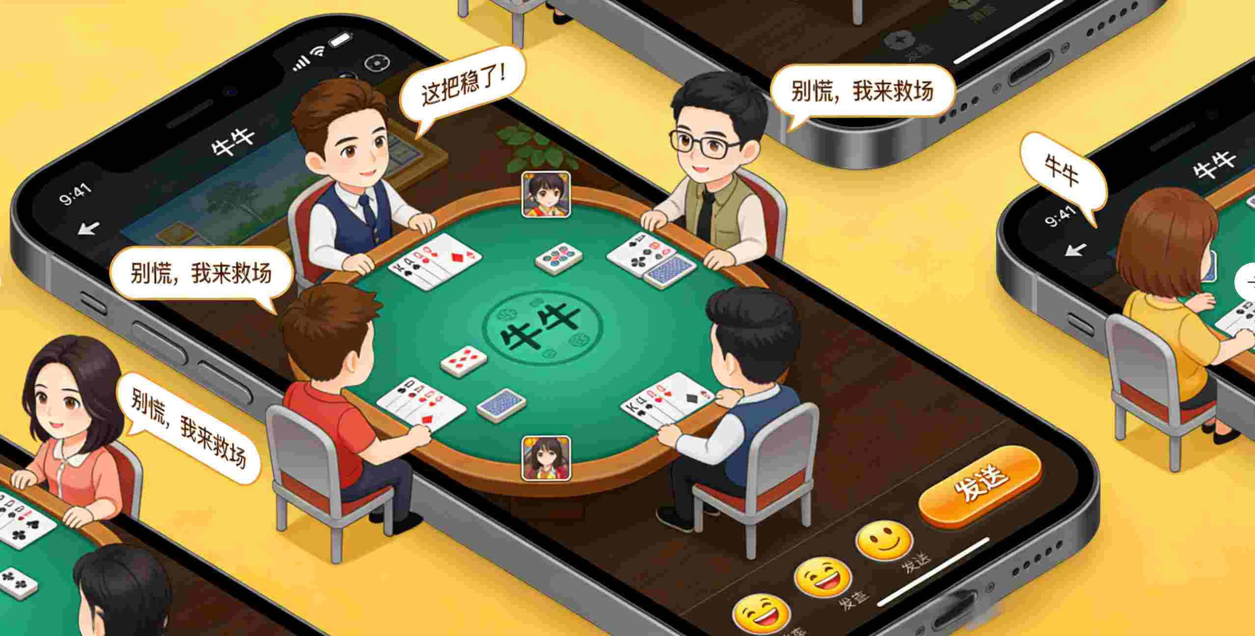 “来玩几局牛牛放松放松？”他打开游戏的那一刻